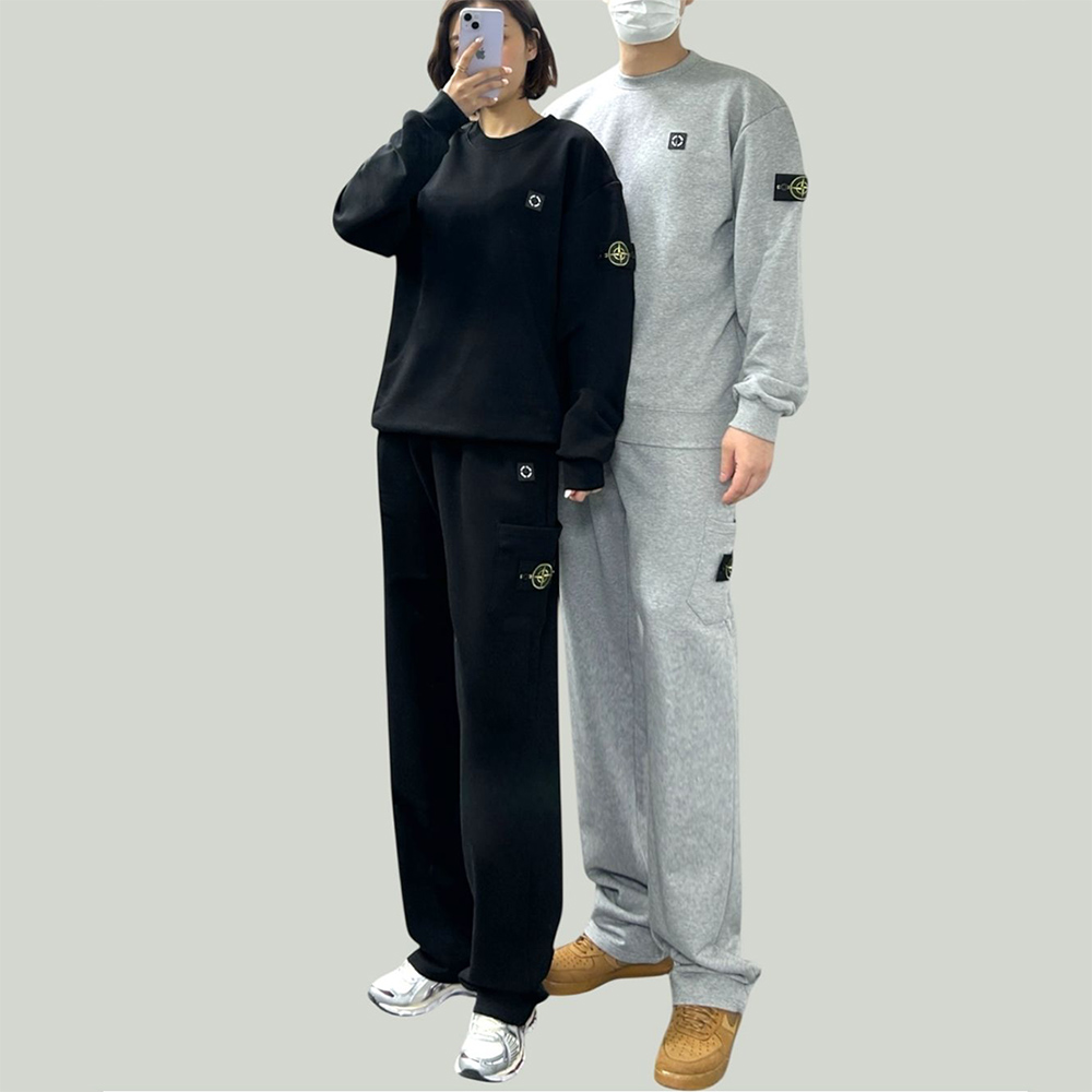 ST 와팬 헤비 쭈리 맨투맨 세트