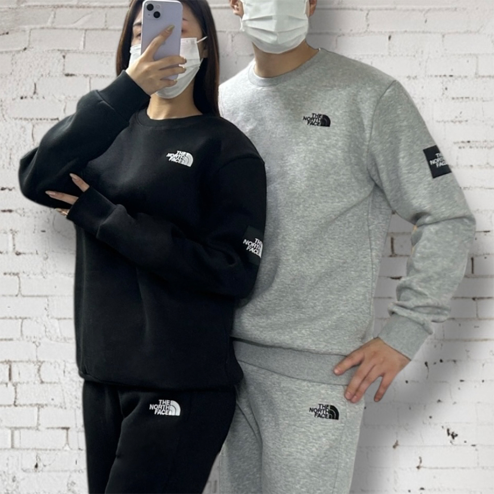 NF 로고 패치 기모 맨투맨