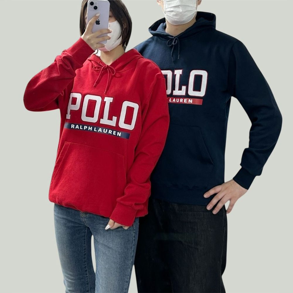 폴로 빅로고 후드