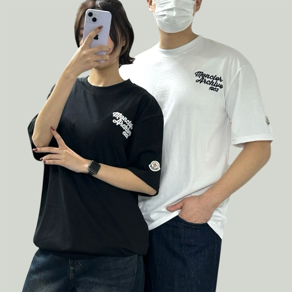 MC 엠보싱자수 오버핏 CP 면 반팔