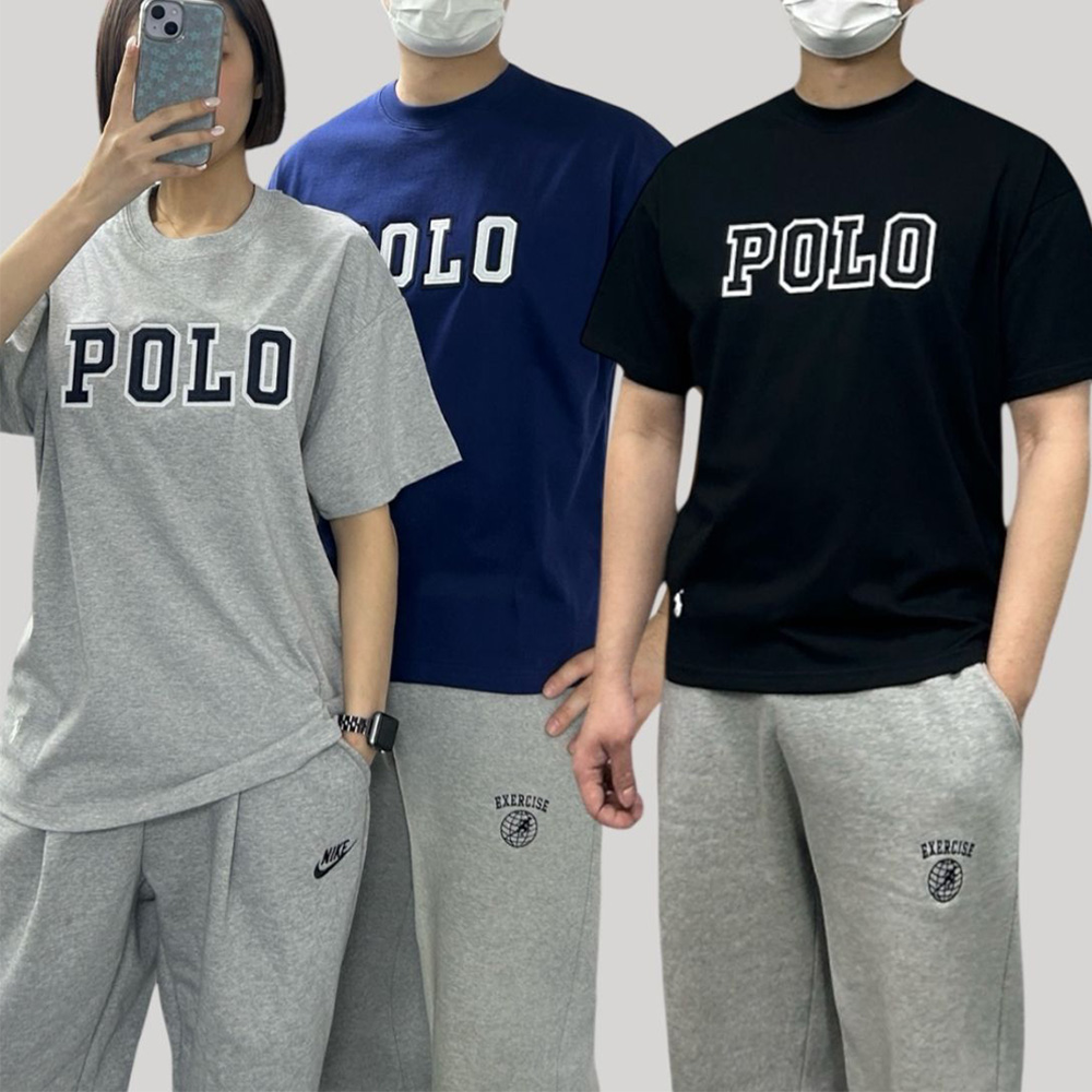 폴로 자수 와펜 반팔