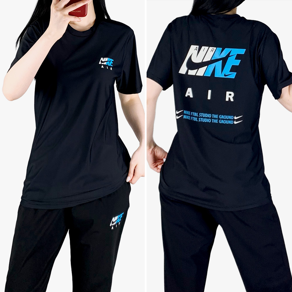 나이키 AIR 배색 로고 반팔티 / 남여