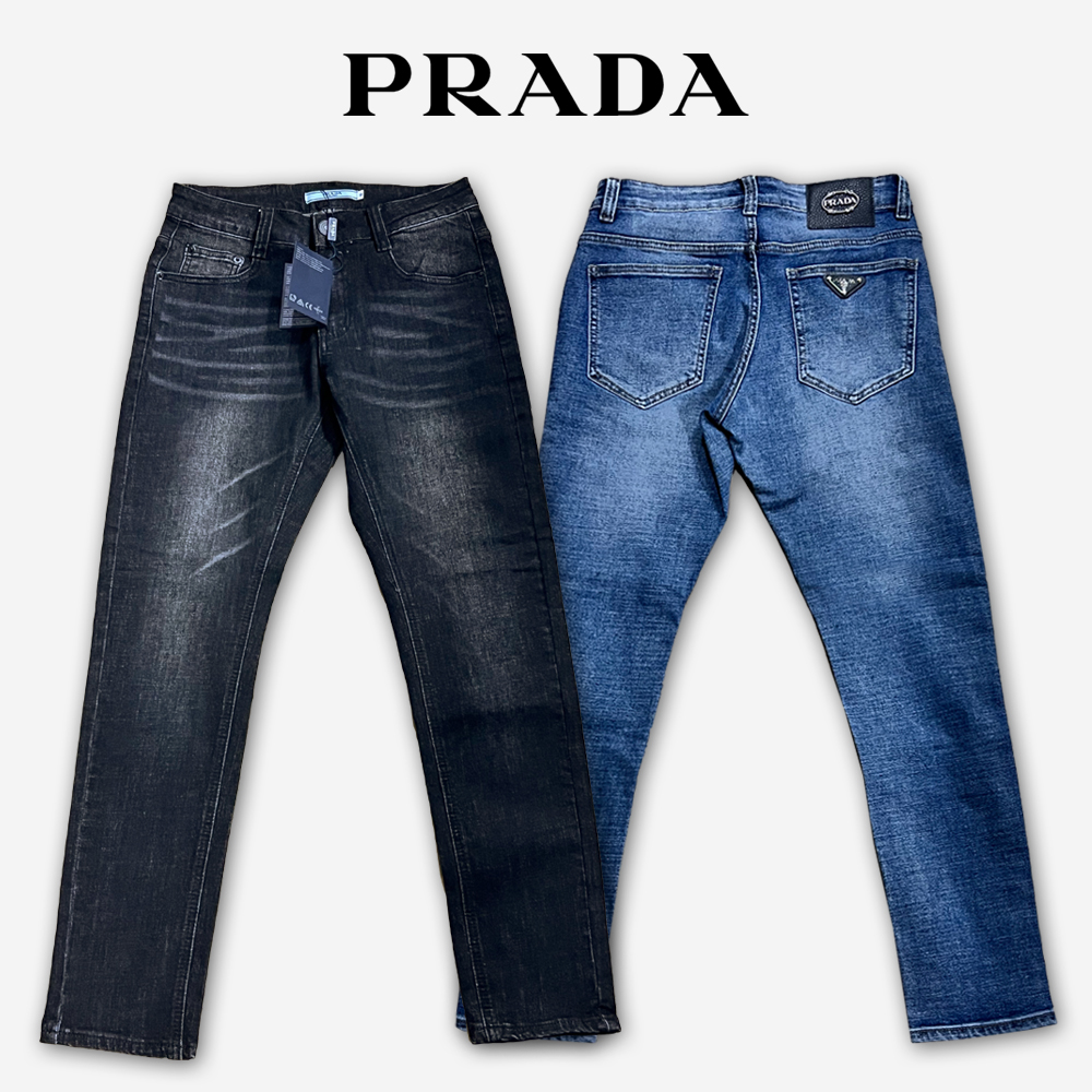 PDA 내추럴 워싱 레더스틸 패치 팬츠