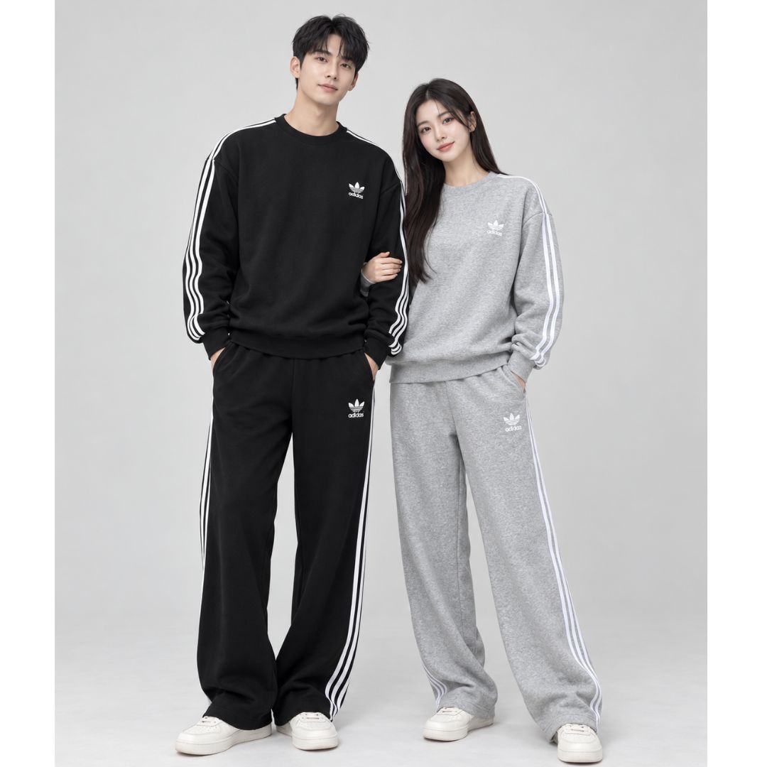 AD 아디 3선 맨투맨 & 일자 팬츠 세트 (p) / 남여