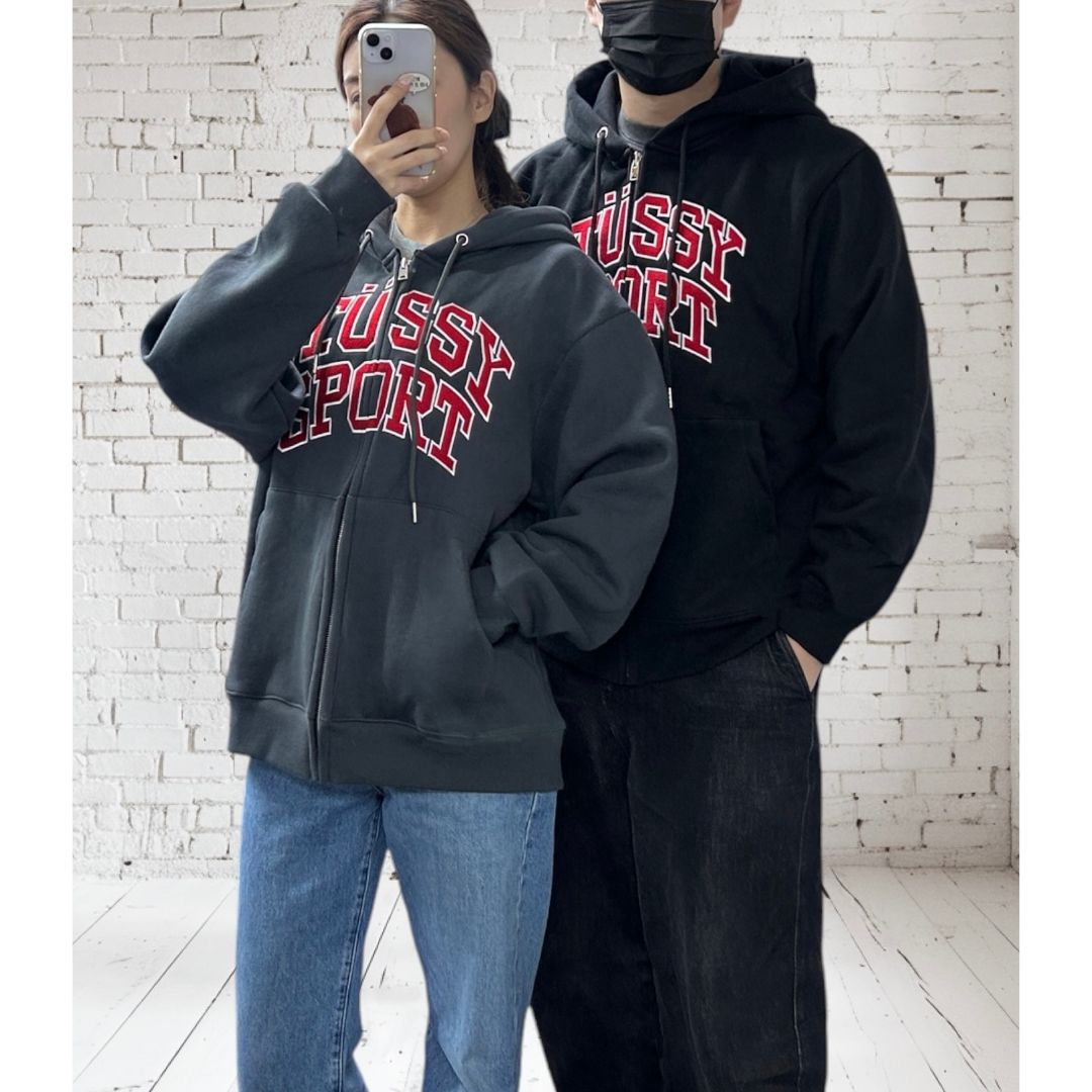스투시 스포츠 후드 집업 (기모)e