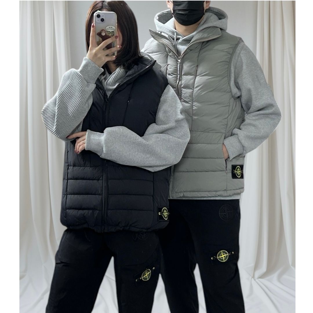ST 스톤 패딩 조끼 (e) / 남여