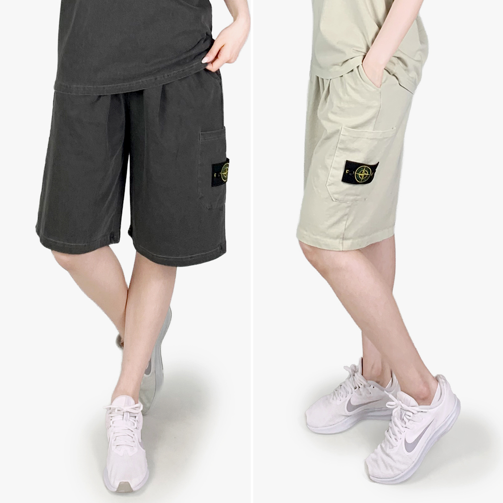 ST 13수 피그먼트 포켓 반바지