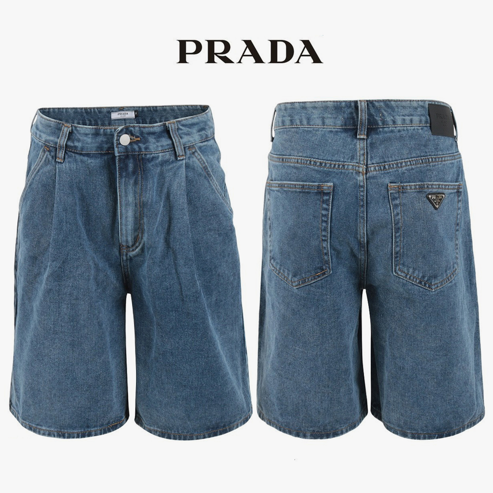 PDA 중청 핀턱 벌룬 6부 버뮤다 팬츠